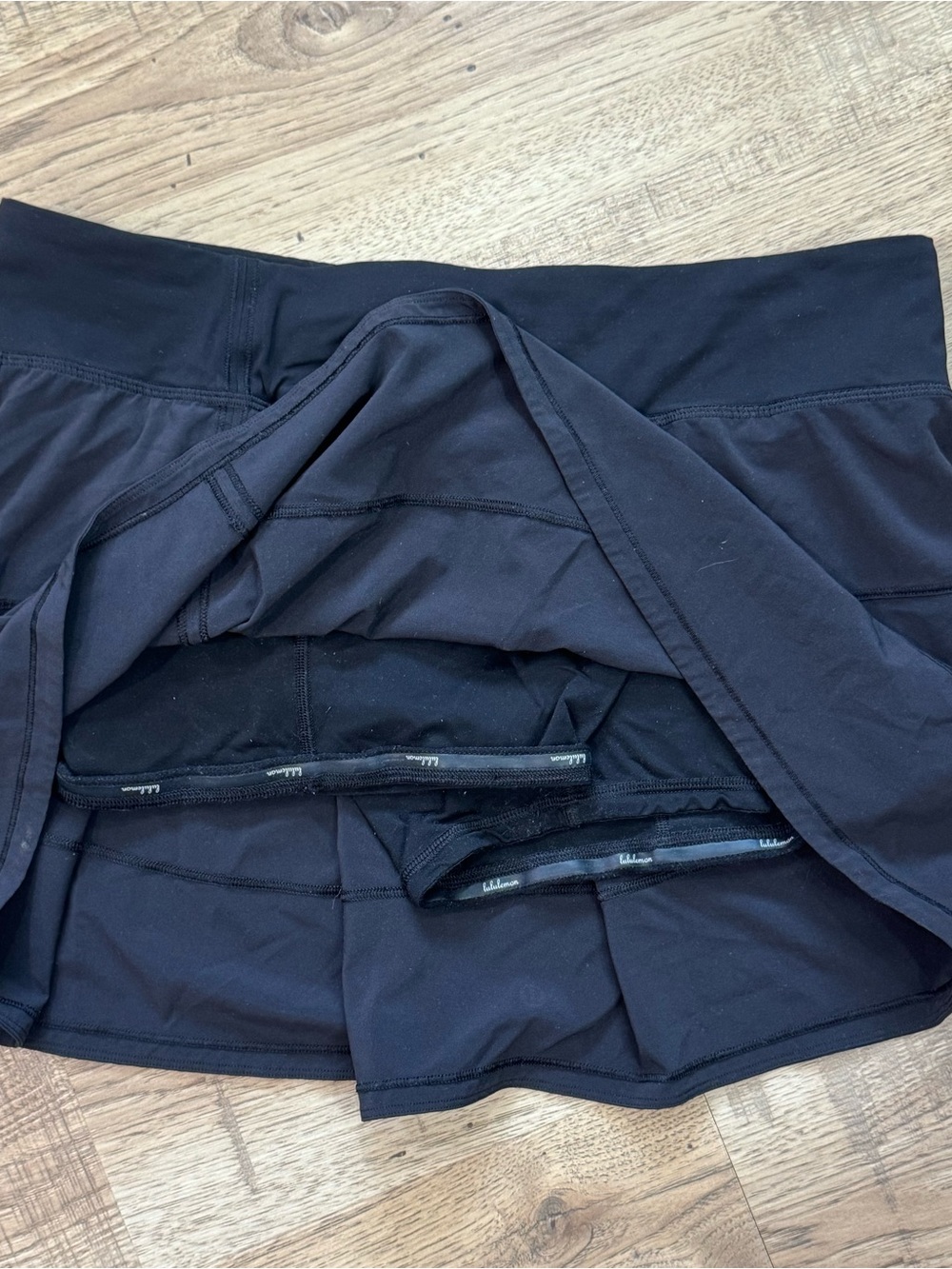 lululemon athletica Black Athletic Skort with Built-In Shorts - Picture 2 of 3